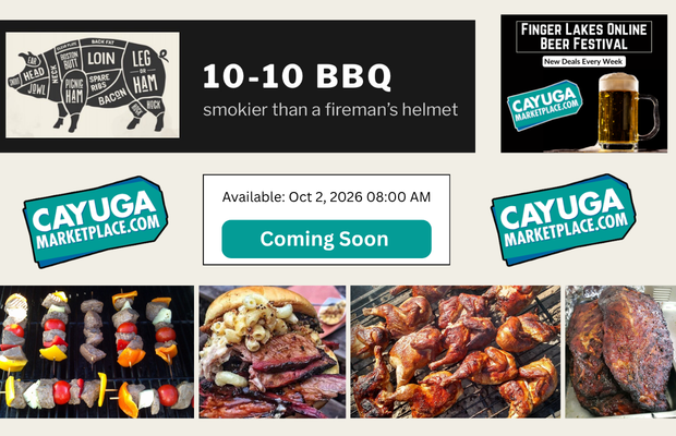 Week 1 of the Finger Lakes Online Beer Festival Features 10-10 BBQ! Week 1 of the Finger Lakes Online Beer Festival Features 10-10 BBQ!